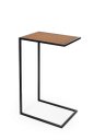 Ver imagem 1 de Mesa de Apoio com Tampo de Madeira de 40cm X 30cm (66cm) de Altura em Aço Carbono Pintado de Preto