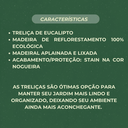Ver imagem 4 de Treliça Jardim Vertical Eucalipto 50x50 cm Stain Nogueira