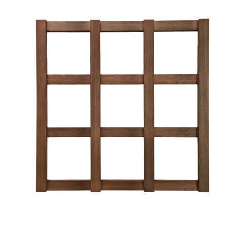 Treliça Jardim Vertical Eucalipto 50x50 cm Stain Nogueira