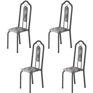 Kit 4 Cadeiras Tubular Bianca 