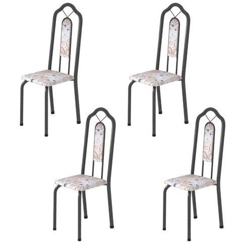 Kit 4 Cadeiras Tubular Bianca