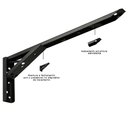 Ver imagem 4 de Kit 02 Pares Suporte para Mesa Dobrável Retrátil 30 Cm H02 Mão Francesa Preto - Lyam