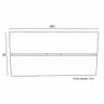Painel Para Tv 180cm Branco Madeirado Lilies Móveis - 4