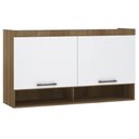 Ver imagem 1 de Armário Aéreo Ponte Modulado 145cm Delphi Avelã/branco L01 - Mpozenato