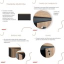 Ver imagem 4 de Conjunto Escritório: Balcão Atendimento 6309 + Balcão 6293