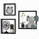 Ver imagem 7 de 3 Nichos para Quarto de Bebê Infantil Parede Preto