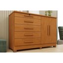 Ver imagem 1 de Cômoda Istambul 5 Gavetas 2 Portas MDF-MDP Cinamomo TCIL Móveis