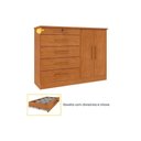 Ver imagem 7 de Cômoda Istambul 5 Gavetas 2 Portas MDF-MDP Cinamomo TCIL Móveis
