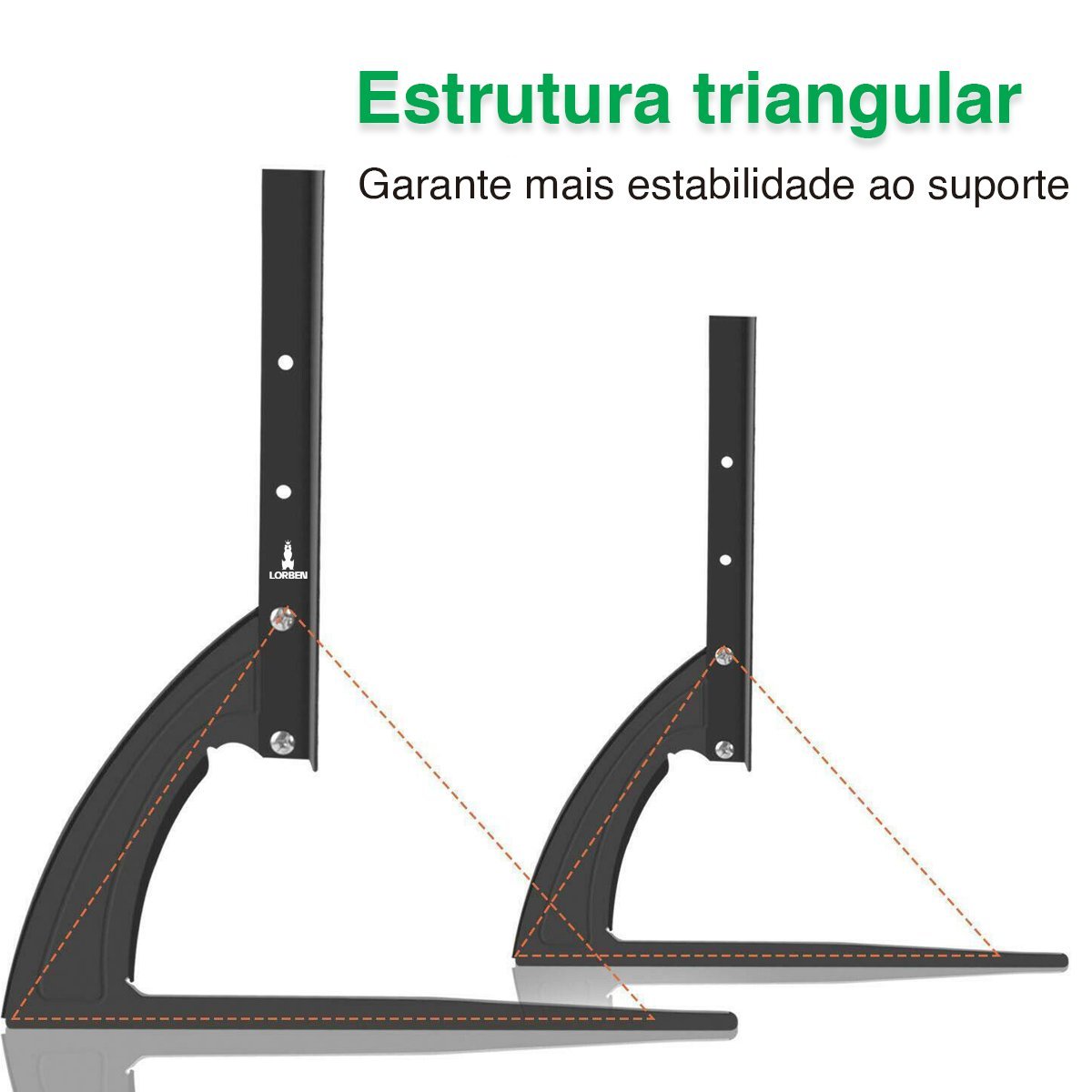 Suporte TV Lorben Base Mesa Rack 36 a 75 Polegadas Suporta até 50kg - 6