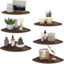 Ver imagem 3 de Prateleiras de Canto Redondas ,conjunto de 3 Peças para Decoração de Parede