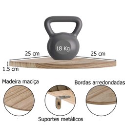 Prateleiras de Canto Redondas ,conjunto de 3 Peças para Decoração de Parede - 3