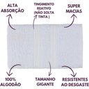 Ver imagem 3 de Jogo de Toalhas Gigante Itália Soft 2 Banhão + 2 Rosto + 2 Tapete Luxo 100% Algodão - Branco