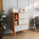 Ver imagem 1 de Sapateira Organizadora Classic com Portas Basculantes e Gaveta Off White/freijó Jm3