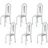 Kit 6 Cadeiras Tubular Bianca  - 1