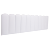 Cabeceira King Modulada Nuvem Cama Box Corino Branco - 1