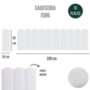 Ver imagem 6 de Cabeceira King Modulada Nuvem Cama Box Corino Branco