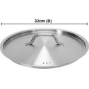 Ver imagem 2 de Tampa em Aço Inox 32cm Profissional Brinox Panelas Caçarolas Frigideiras Caldeirões