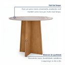 Ver imagem 7 de Conjunto Sala de Jantar 4 Lugares Redonda Tampo Vidro/MDF Mesa Celebrare e Cadeiras Athenas