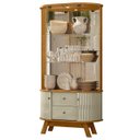 Ver mais imagens de Cristaleira de Vidro Eva e Buffet Monica Z10 Cumaru/opala - Mpozenato