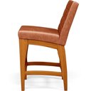 Ver imagem 7 de Banqueta Baixa para Cozinha Bancada Bar Sala de Jantar Fixa Mila L02 Couríssimo Camel - Lyam Decor