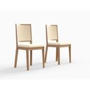 Ver imagem 6 de Conjunto de Sala de Jantar com Mesa Extensível 4 Cadeiras 120cm Madri Marrom/Mel