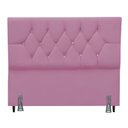 Ver imagem 1 de Cabeceira para Cama Box King 195 Cm Manuela com Frame Suede Rosa