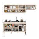 Ver imagem 5 de Cozinha Modulada Compacta 220cm Milano Multimóveis MP2401 - Vanilla