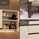 Ver imagem 6 de Cozinha Modulada Compacta 220cm Milano Multimóveis MP2401 - Vanilla