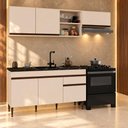 Ver imagem 1 de Cozinha Modulada Compacta 220cm Milano Multimóveis MP2401 - Vanilla