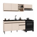 Ver imagem 2 de Cozinha Modulada Compacta 220cm Milano Multimóveis MP2401 - Vanilla