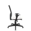Ver imagem 2 de Cadeira Office Brizza Tela Branca Assento Vinil Branco Relaxplax Base Standard 120cm - 63890