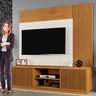 Estante Home para Tv até 55 Polegadas 100% MDF Ripado  Logan - 7