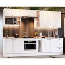 Ver imagem 1 de Cozinha 13 Peças (5 Armários + 4 Balcões + 4 Complementos) C5p41 Branco