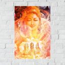 Ver imagem 1 de Placa Decorativa Mdf Parvati Tamanho 20x27cm Modelo 2a
