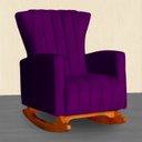Ver imagem 3 de Kit 02 Poltronas Balanço Melinda Veludo