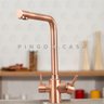 Torneira para cozinha Gourmet Misturador Monocomando Escovado Pojuca Pingoo.casa - Cobre - 2