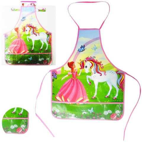 Avental Infantil 51x41cm Estampado Escola Pintura Crianças - Avental Escolar Infantil 51x41cm Prince