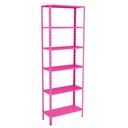 Ver imagem 1 de Estante Aço 6 Prateleiras Eaf013 Rosa