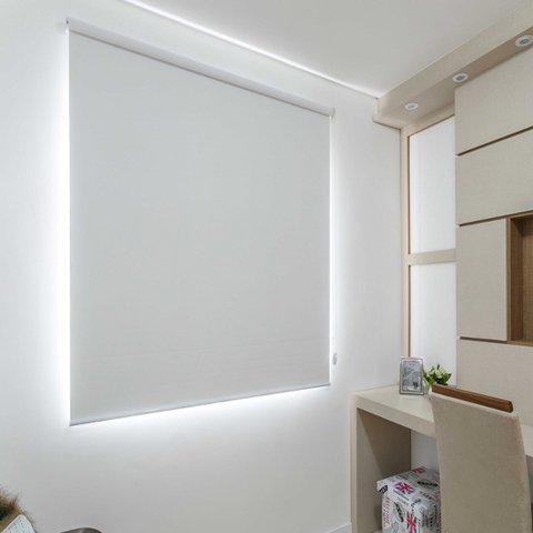 Cortina persiana rolô blackout 0,90m x 1,90m sem bandô