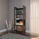 Ver imagem 2 de Estante Multiuso AZ1005 Preto/Nogal - Tecno Mobili