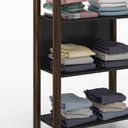 Ver imagem 4 de Estante Multiuso AZ1005 Preto/Nogal - Tecno Mobili