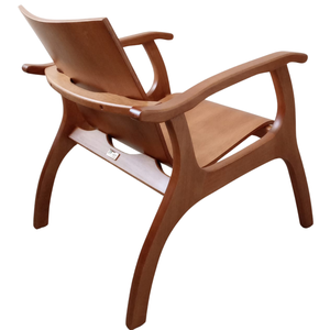 Poltrona Lais Cor Castanho Mogno