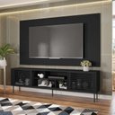 Ver imagem 2 de Rack com Painel para TV até 82 Polegadas 2 Portas 4 Nichos Multiverso 