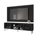 Ver imagem 4 de Rack com Painel para TV até 82 Polegadas 2 Portas 4 Nichos Multiverso 