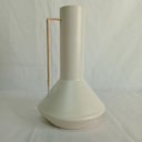 Ver imagem 2 de Vaso Garrafa Decorativa Enfeite Home&Co Metal 25x15x15cm Creme