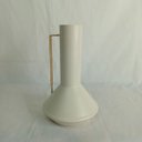 Ver imagem 4 de Vaso Garrafa Decorativa Enfeite Home&Co Metal 25x15x15cm Creme