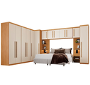 Ver imagem 2 de Dormitório Modulado Dallas 10 Peças Cinamomo/Off - Benetil