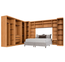 Ver imagem 3 de Dormitório Modulado Dallas 10 Peças Cinamomo/Off - Benetil