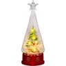 Globo de Neve Decorativo Pinheiro Natalino Iluminado 27cm - 1