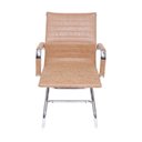 Ver imagem 4 de Kit 4 Cadeiras Escritório Interlocutor Fixa Esteirinha Corino 3301